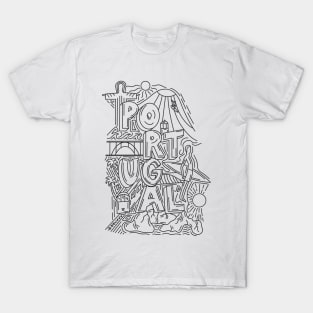 Portugal Doodle Style T-Shirt